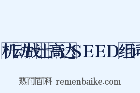 机动战士高达SEED组词是什么意思的图片